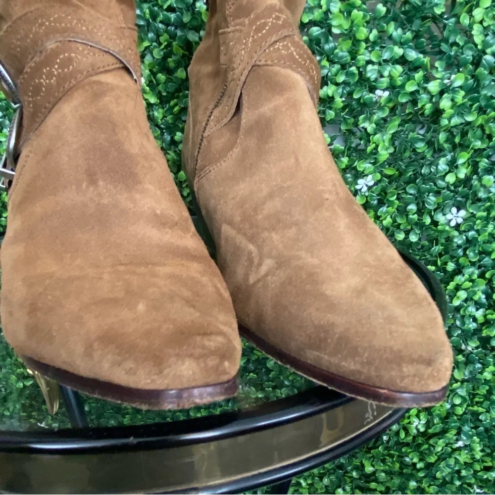 N-09 Frye Ellen Buckle Boots